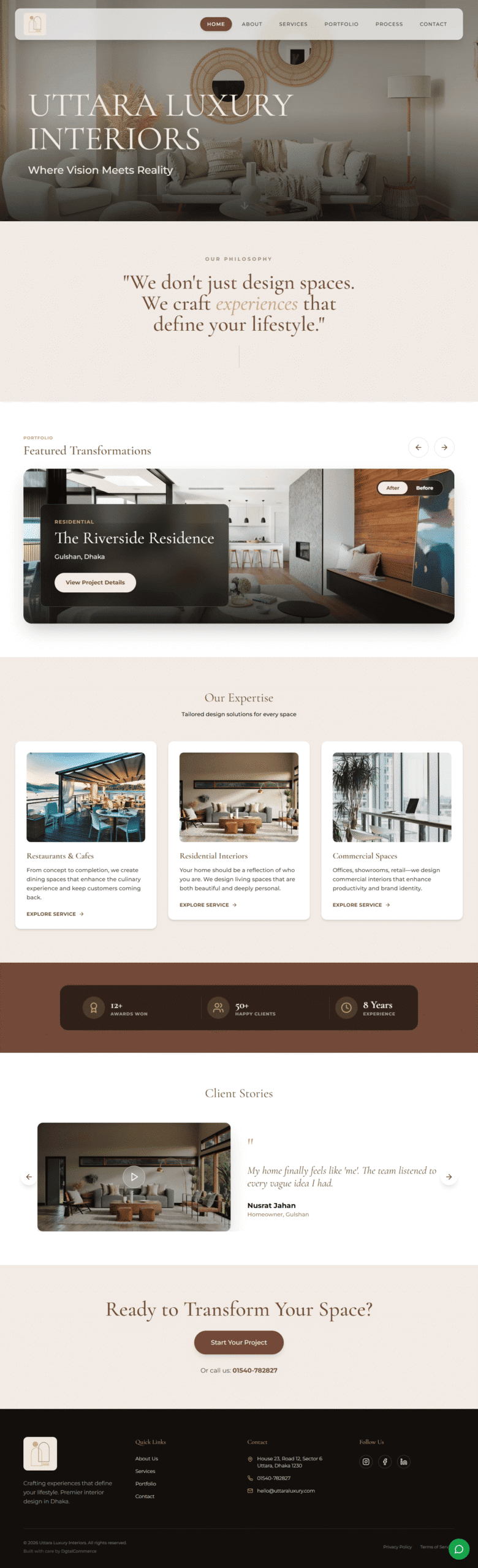 Uttara Luxury Interior Screenshot